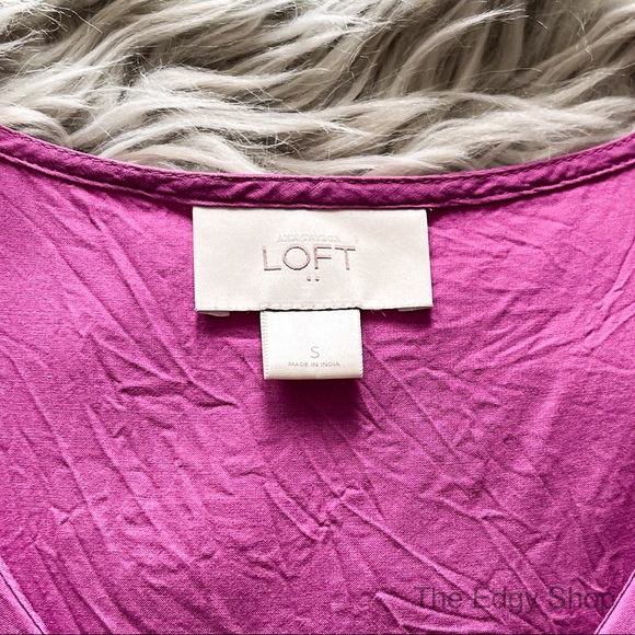 LOFT | Ruffle Front V-Neck Tank Top Blouse - Picture 3 of 4